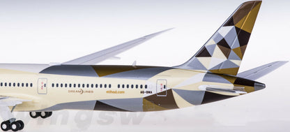 1:200 34CM Herpa ETIHAD BOEING 787-10 Passenger Airplane ABS Plastic Plane Model