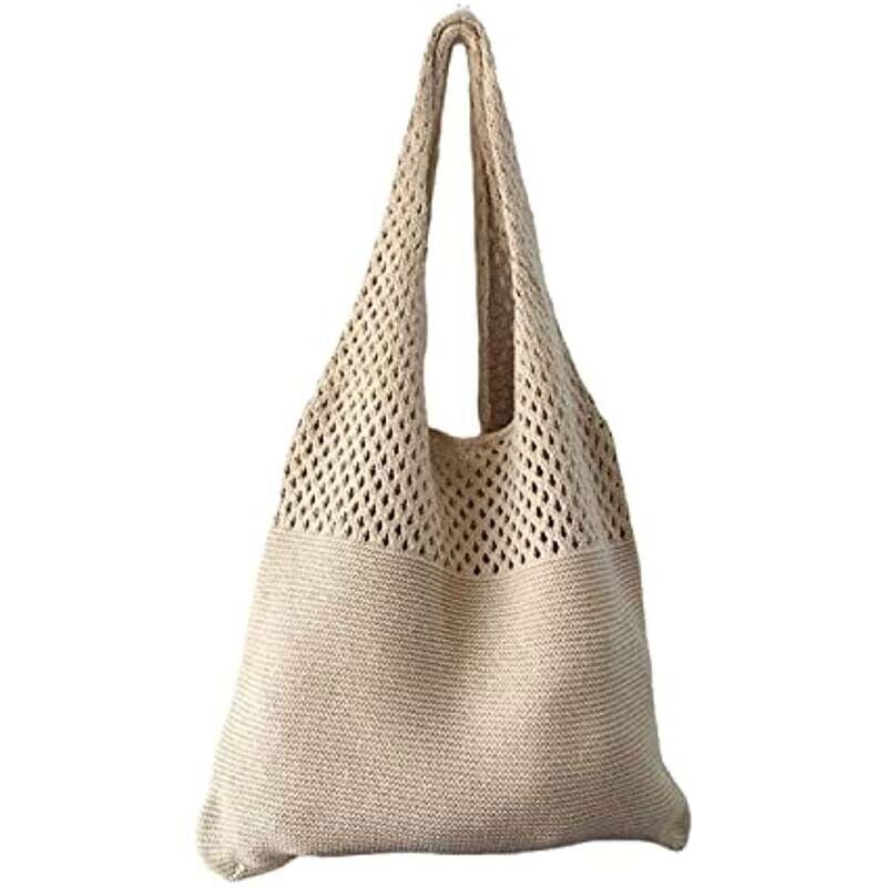 Womens Summer Beach Handbag Woven Shoulder Bag Large Tote Shopping Bag