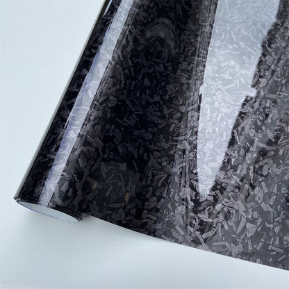 Car Stickers PET Forged Carbon Fiber Vinyl Silver Black Red Roll Adhesive Decals