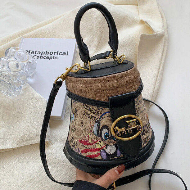 New Desinger Graffiti Bag, Top PU Leather Women's Shoulder Bag Small Handbags