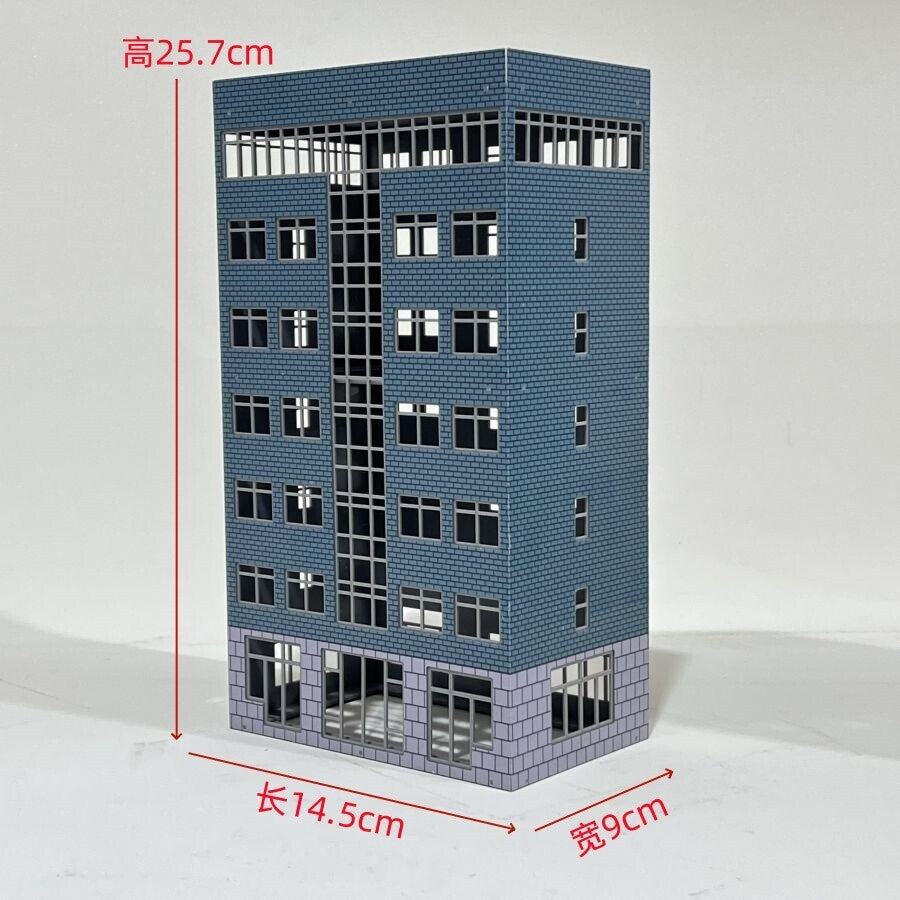 HO Scale 1/87 Building Model Railroad Layout Office House Scene Model