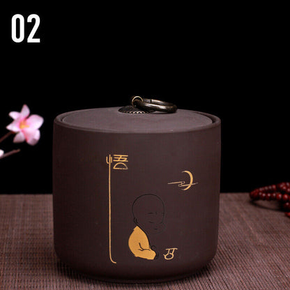 Ceramic Storage Tank Porcelain Moisture-Proof Tea Cans Food Storage Container