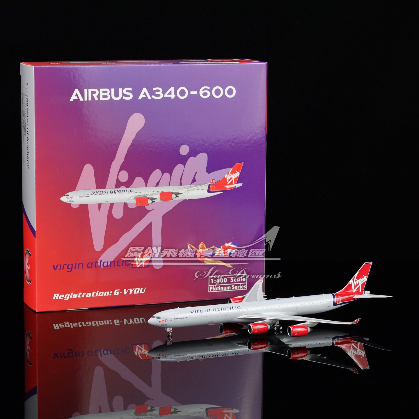 1:400 Phoenix Virgin atlantic AIRBUS A340-600 Plane Diecast Aircraft Model