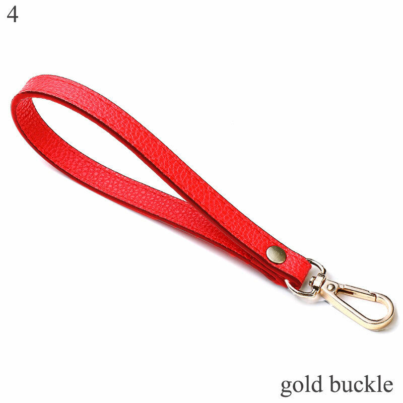 PU Leather Wallet Strap Replaceable Handbag Metal Bag Wrist Strap Key Belt