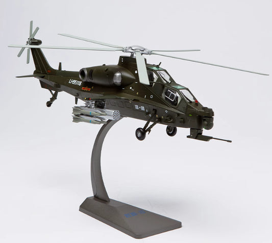1:38 39CM China Air Force Z-10 Armed Helicopter Airplane Diecast Aircraft Model
