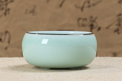 2pcs Tea Cups Dehua Celadon Tea Cup Chinese Porcelain Cup Of Tea Fish Carp 45ml