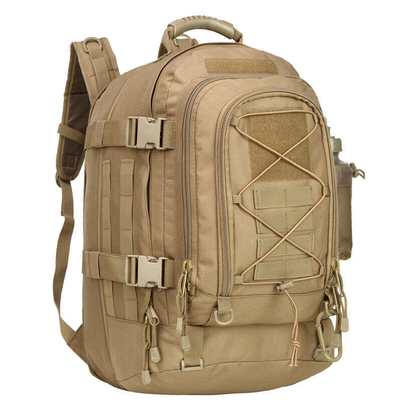 Großer militärischer taktischer Rucksack Outdoor erweiterbar Reise Wandertasche-