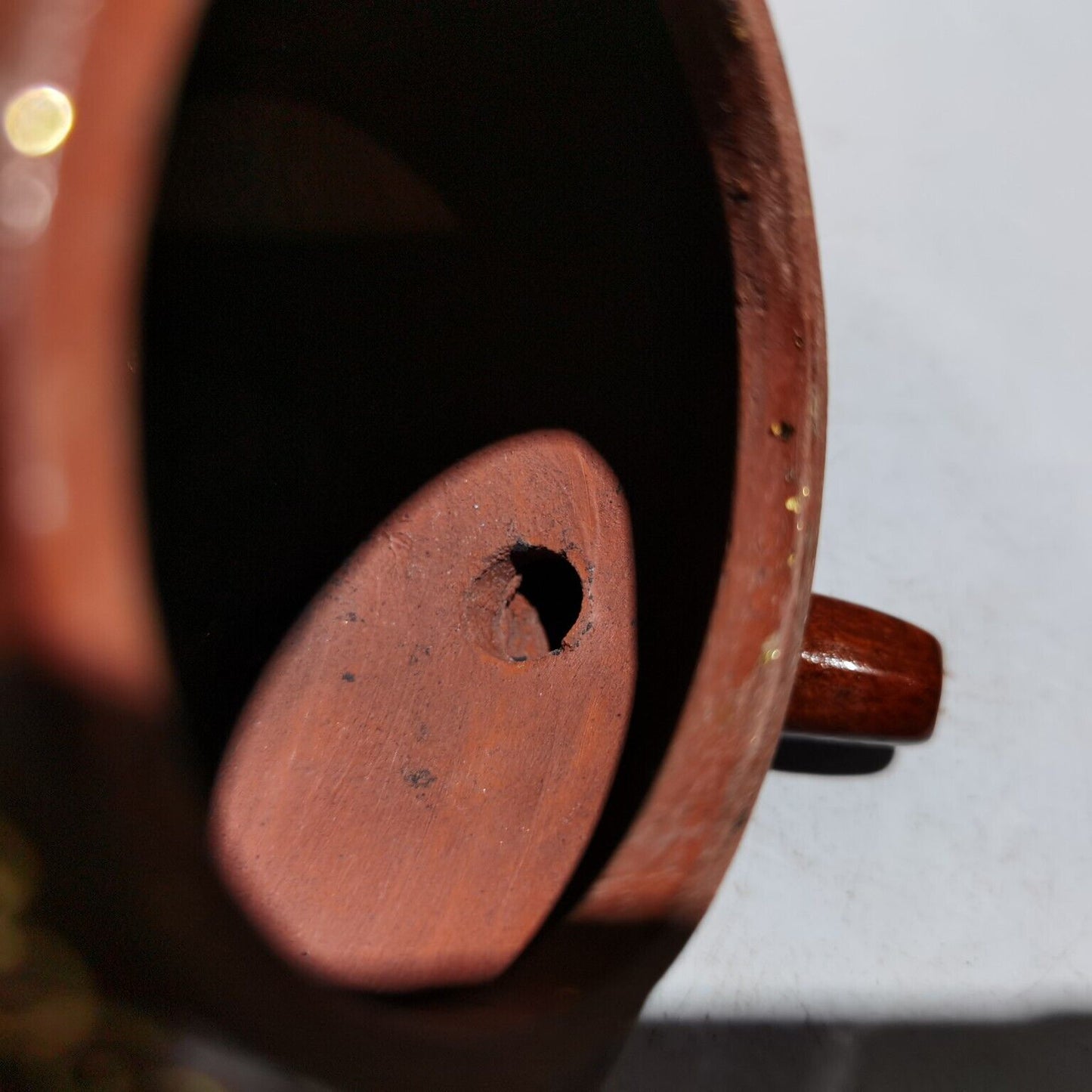 vintage chinese yixing purple clay teapot zisha ceremony painted flower bird art