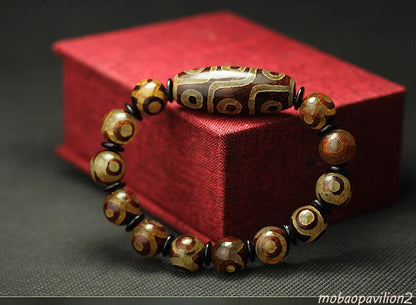 Ethnic Style Great Quality Nine and Three Eyes Natural Bracelet