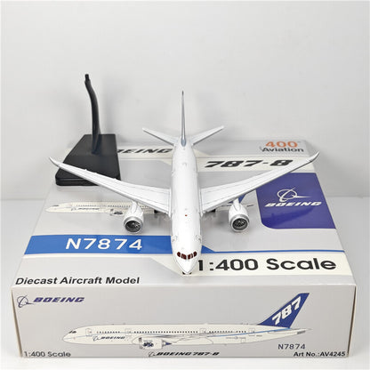 1:400 Aviation BOEING B787-8 Passenger Airplane Diecast Plane Model