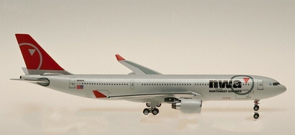1:400 Aeroclassics nwa Northwest Airlines A330-200 Passenger Plane Diecast Model