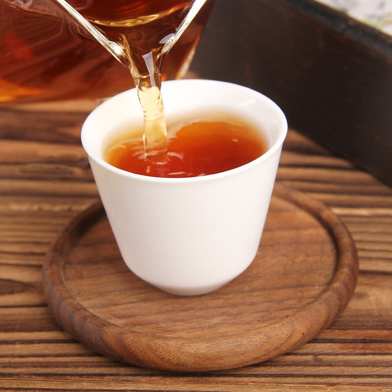 500g Yunnan Pu'er Tea Small Green Mandarin Orange Chenpi Pu'er Ripe Tea Cake