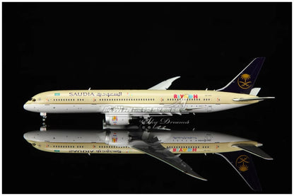 1:400 JC Wings Saudia BOEING 787-9 Passenger Airplane Flap Down Diecast Model