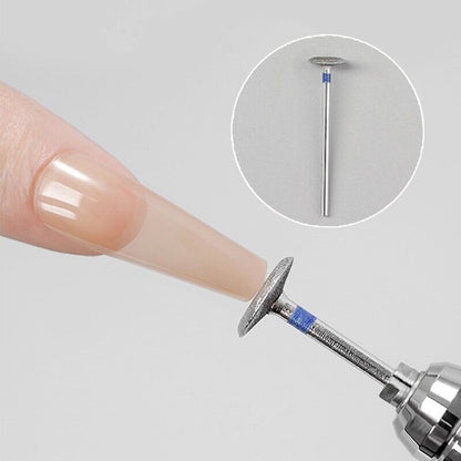 Nail Polishing Removal Head Stainless Steel Drill Bit T-Mill Grinder Too1 1x46mm