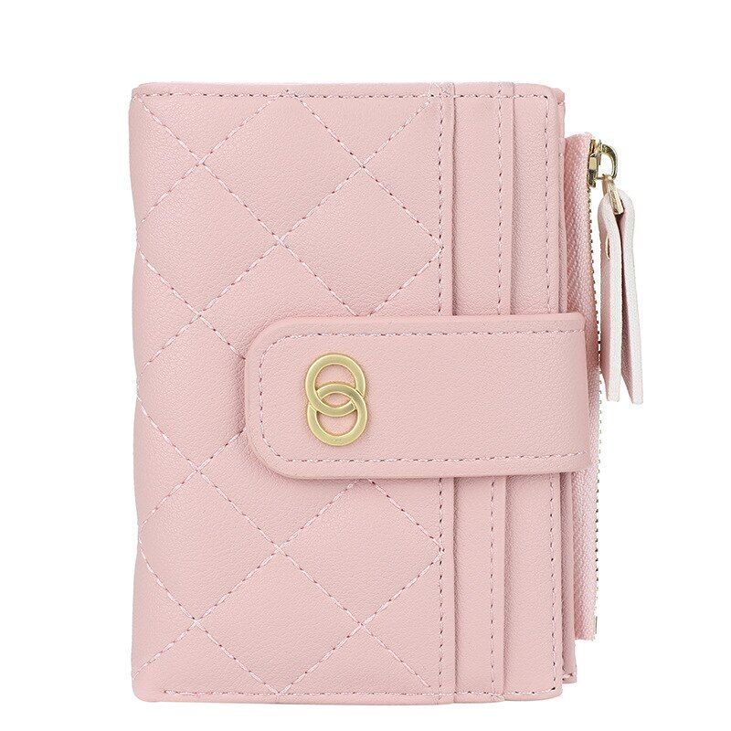 Synthetic Leather Wallet Purse Card Holder Coin Money Bag Zipper 12.5*9.5*2.5 CM