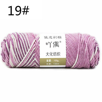 Hot Sale 100g Hand Crochet Knitting Wool Super Soft Milk Cotton Baby Knit Yarn