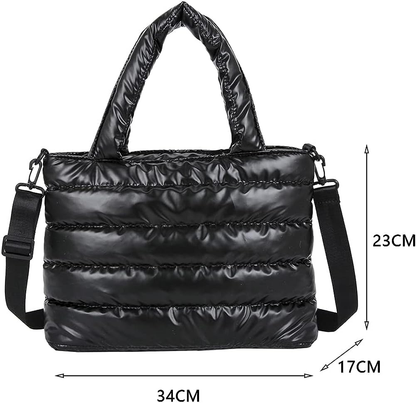YFGBCX Puffer Tote Bag for Women Quilted Puffy Handbag Lightweight Winter Down