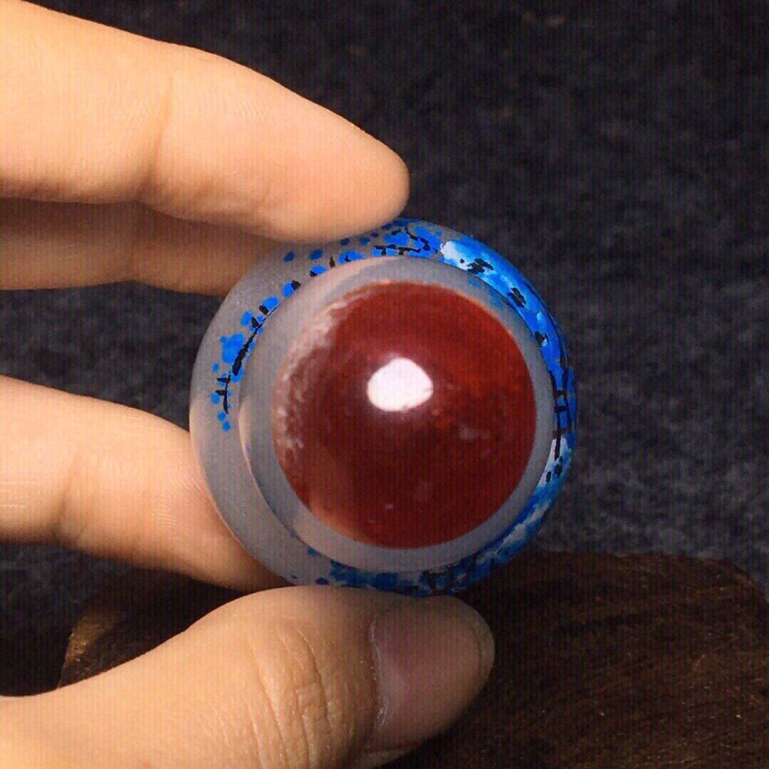 Ancient Chinese handmade interior painting ancient glazed snuff bottle
