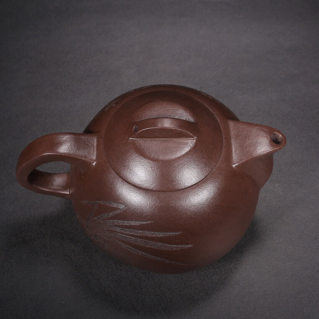 Chinese Yixing Zisha Clay Handmade Exquisite Teapot（圆润 底款：顾景舟）