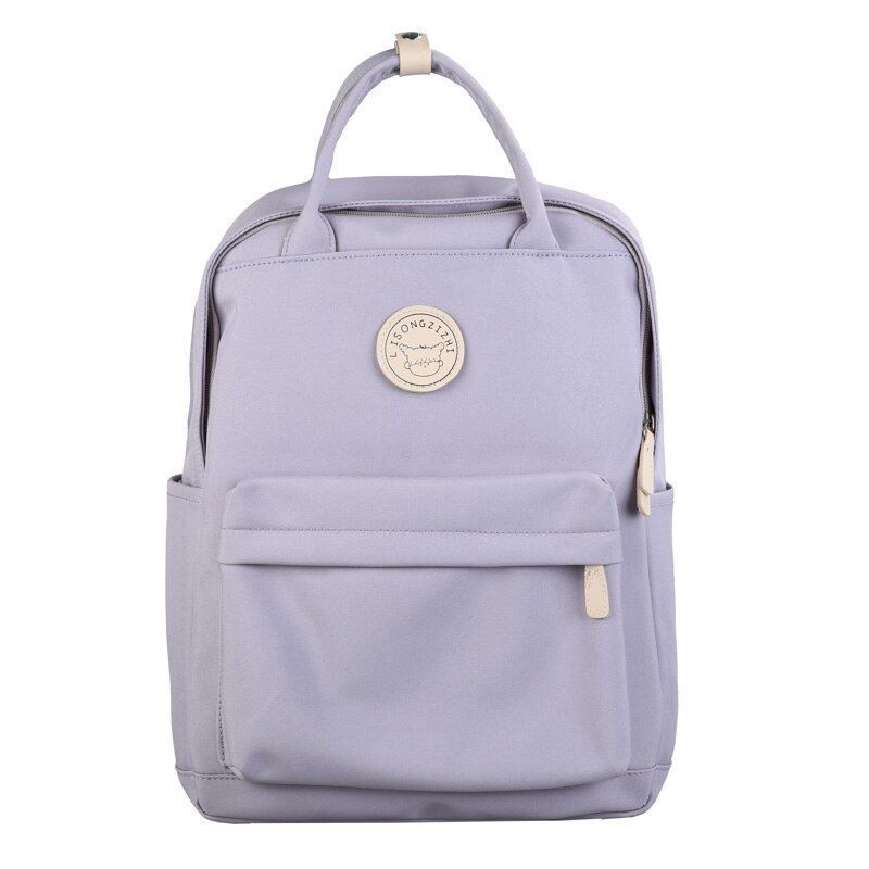 White Women Backpack Style Schoolbag Student Shoulder Bag Laptop Backpack Travel