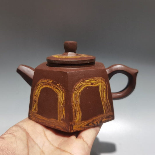 Vintage China Yixing Purple Clay Teapot Zisha Handmade Ceramic Exquisite Teaware