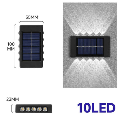 Solar Wall Lights Outdoor – Modern LED Porch & Garden Lamp