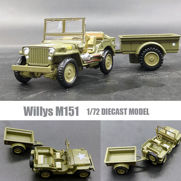 WWII USA Willys M151 1/72 diecast Model