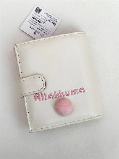 Cute Wallet Purse Synthetic Leather Card Holder Short Money Bag Clips 11*10*3 CM