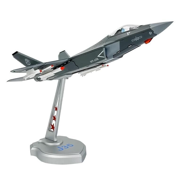 1:32 44CM CHINA J-35 Fighter Airplane Diecast Military Aircraft Plane Model