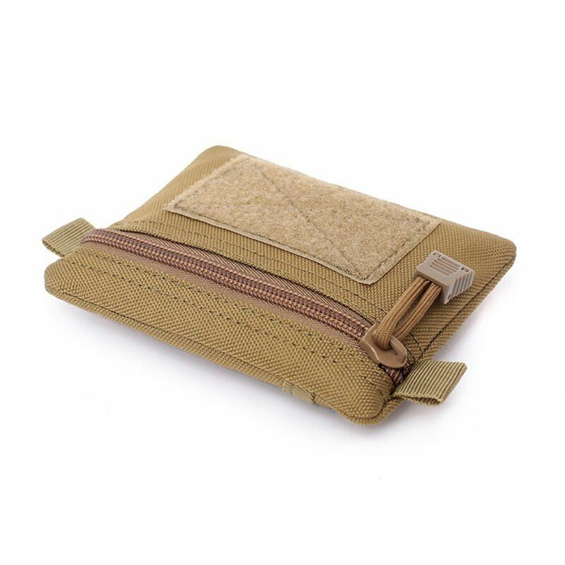 Outdoor Bag Multifunction Key Card Case Coin Purse Outdoor Tactical Zipper Nylon