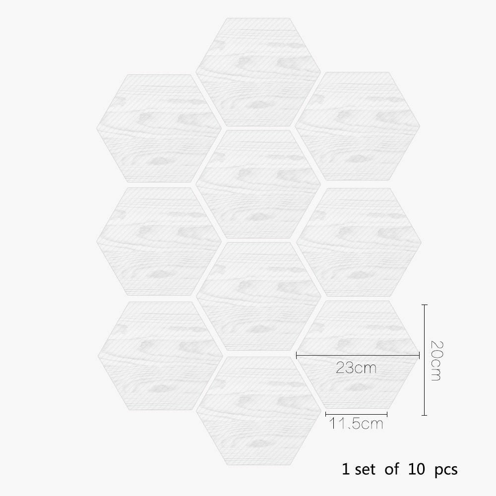 Floor Wall Stickers Tile Anti-Slip Self-Adhesive Waterproof Bathroom Kitchen PVC