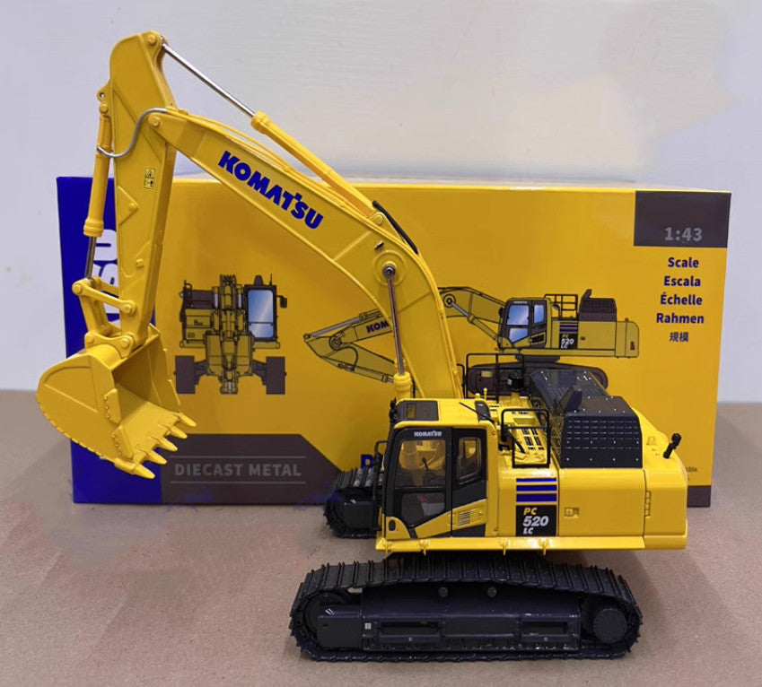 1:43 40CM PC520LC-11M0 Excavator Construction Machine Equipment Diecast Model