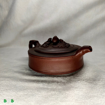 Chinese Yixing Zisha Clay Handmade Exquisite Teapot （祝福 底款：朱可心）