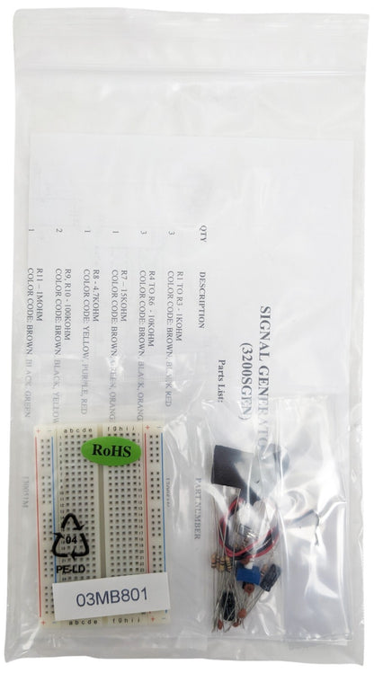 Signal Generator Engineering Kit with Circuit Diagram (No Soldering Required)