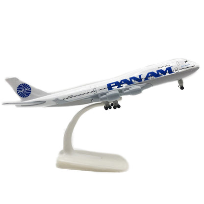 1:300 American Panam B747 Model Plane Alloy Diecast Airplane Home Bar Decor