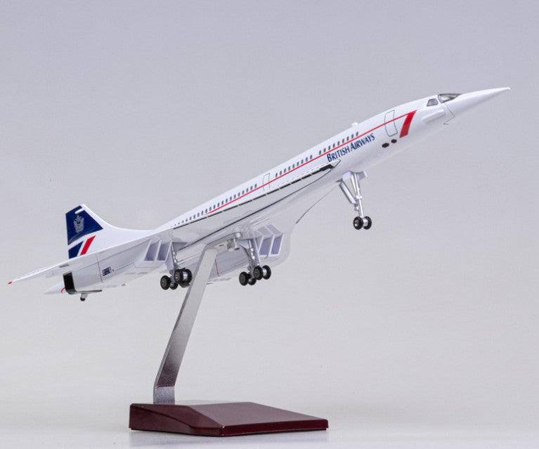 1:125 50CM BRITISH-SINGAPORE Concorde Airplane Landing gear Resin Plane Model