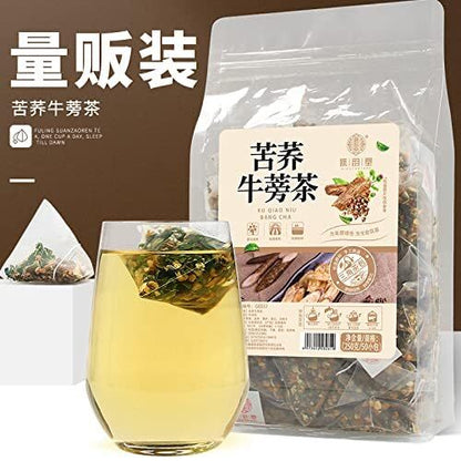Chinese Tartary Buckwheat Burdock Tea 8.81oz Substitute Tea (250g,5gx50pack)