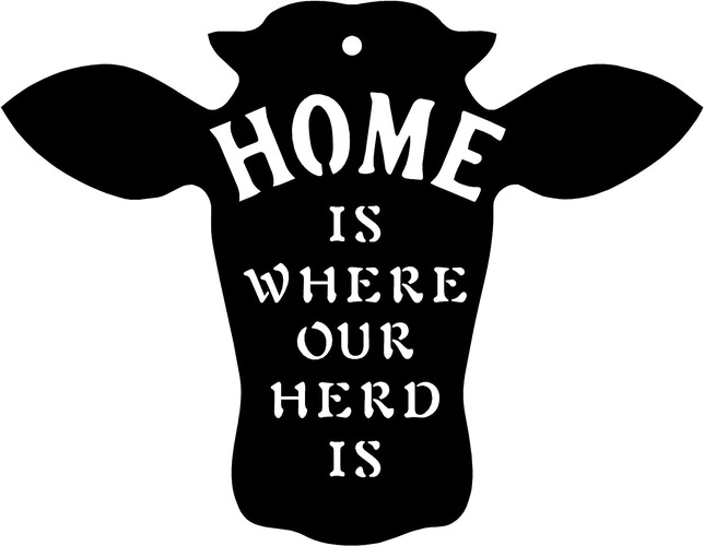 Buy Our Tea Cow Metal Sign - Thumbnail 4