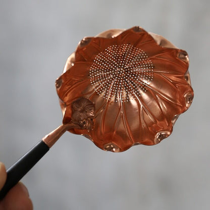 Chinese Traditions Copper Tea Strainers Handmade Tea Filter Tea Accessories Set