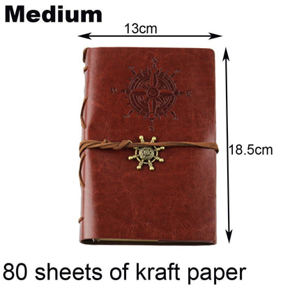 Photo Album 30 Sheet Vintage Leather Scrapbooking Book Refillable Page 21.5x17cm