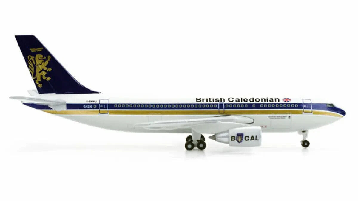 1:500 Herpa British Caledonian AIRBUS A310-200 Passenger Airplane Diecast Model