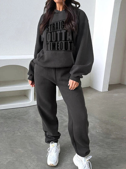 Suit Winter Spring Tracksuit Women 2 Pieces Set Sports Sweatshirts Sweatpants