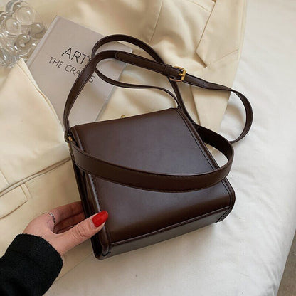Square Tote Armpit Bag PU Leather Women's Handbag Shoulder Messenger Bag