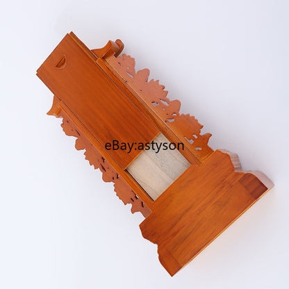 Wood Home Memorial Tablet Camphorwood Dragon Spiritual God Ancestor Monument