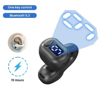 Bluetooth 5.3 Wireless Sport Headset Earbuds Ear Clip Bone Conduction Headphones