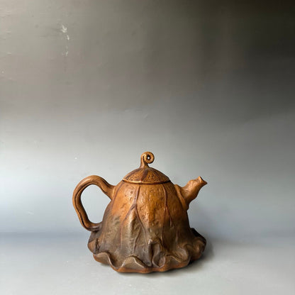 Chinese Yixing Zisha Clay Handmade Exquisite Lotus Leaf Teapot 30530