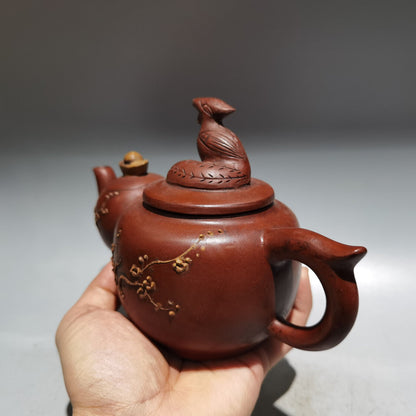 Chinese Yixing Zisha Clay Handmade Exquisite Teapot （葫芦壶 低款：陈鸣远)