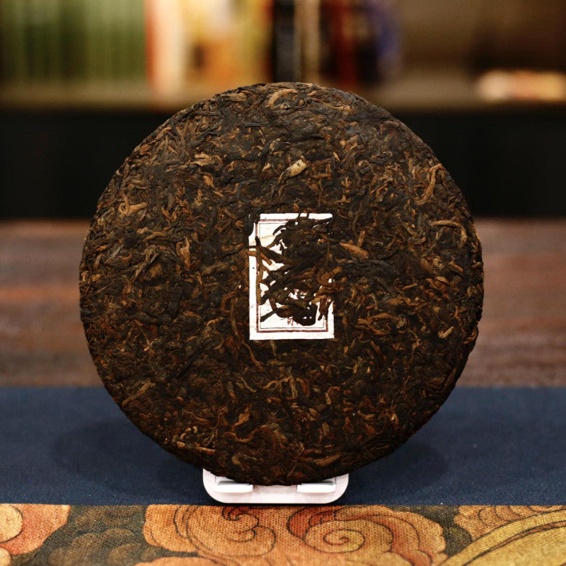 357g Yunnan Pu'er Ripe Tea Menghai LaoBanzhang Tea Seven Seed Pu'er Tea Cake
