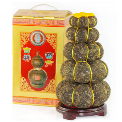 3000g 5 Layers Pumpkin Gourd Type Craft Pu'er Gift Tea Yunnan Pu-erh Green Tea