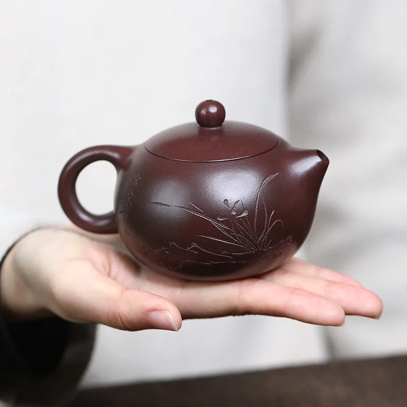170ml Chinese Yixing Zisha Tea Set Teaware Handmade Xishi Purple Clay Tea Pot